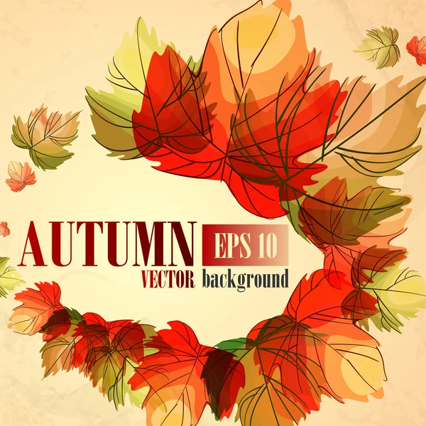 Hintergrund Herbst. — Stockvektor