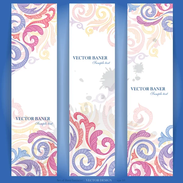Set of colorful banners. — Stock Vector
