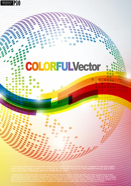 Fondo colorido abstracto. — Vector de stock