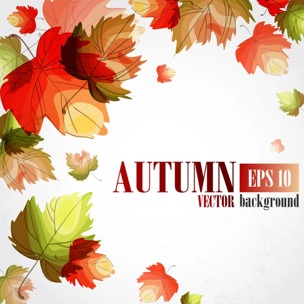 Sfondo autunno . — Vettoriale Stock