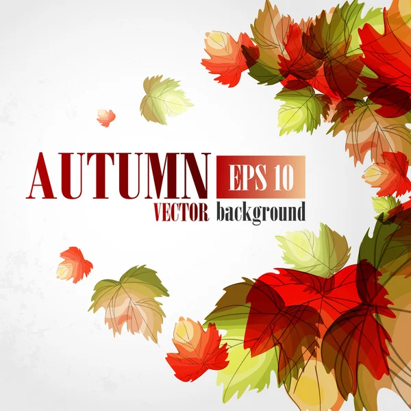 Sfondo autunno . — Vettoriale Stock