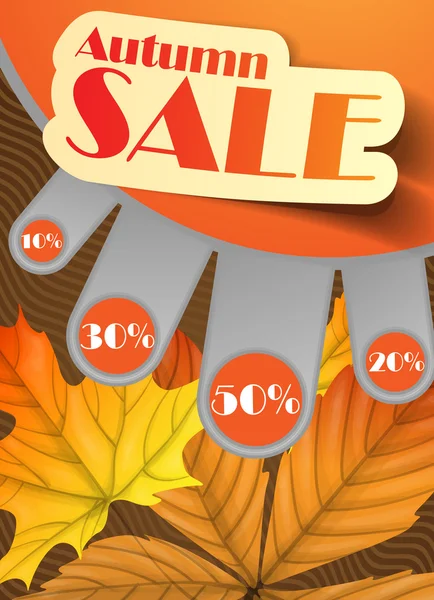 Podzimní prodej. — Stockový vektor