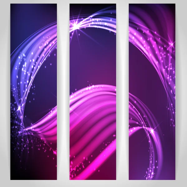 Abstract neon waves. — Stock Vector