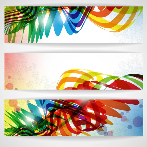 Abstracte kleurrijke banner. — Stockvector