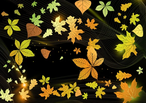 Abstrakter Herbst-Hintergrund. — Stockvektor