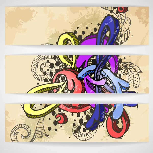 Abstract colored graffiti pattern. — Stock Vector