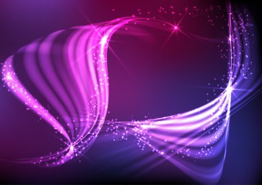 soyut neon dalgalar.