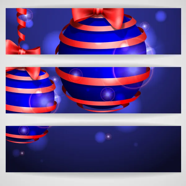 Bolas de Navidad. — Vector de stock