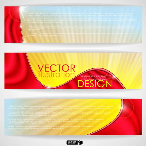 Abstracte kleurrijke banner. — Stockvector