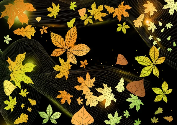 Astratto sfondo autunno. — Vettoriale Stock