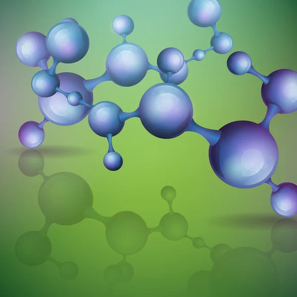 3D молекули фону . — стоковий вектор