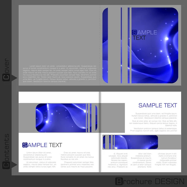 Brochure template design. — Stock Vector