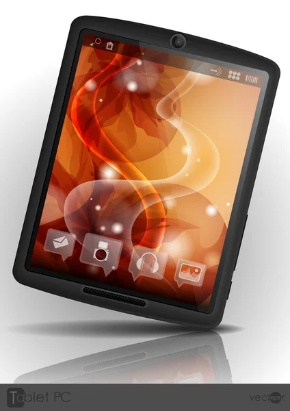 Tablet pc & mobiele telefoon. — Stockvector