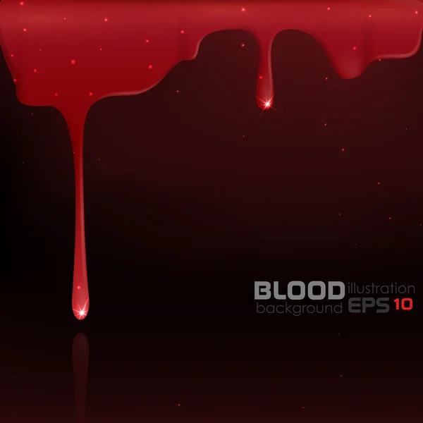 Goteo de sangre. — Vector de stock