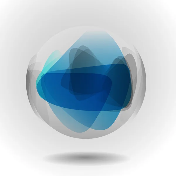 Gömb üveg ball. — Stock Vector