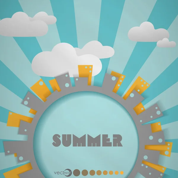 Summer background. — Stock Vector