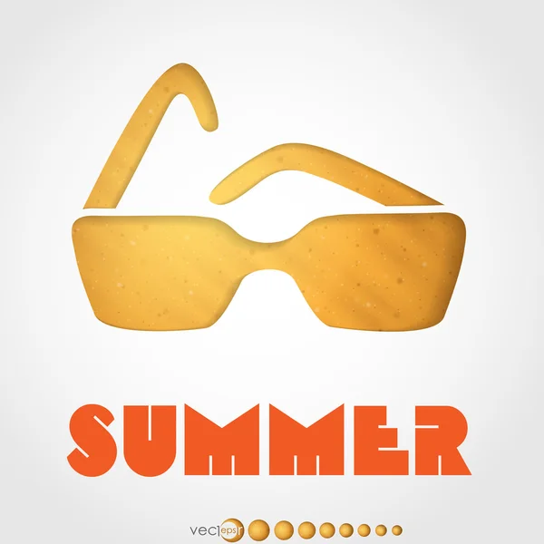 Gafas de sol verano . — Vector de stock