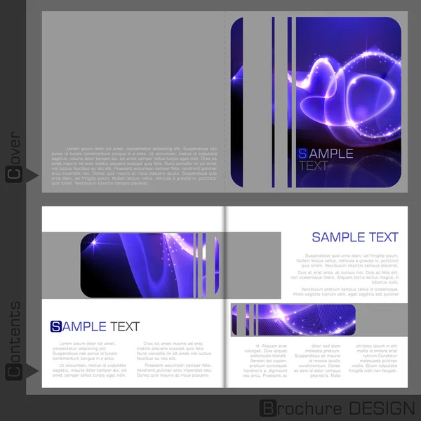 Brochure template design. — Stock Vector