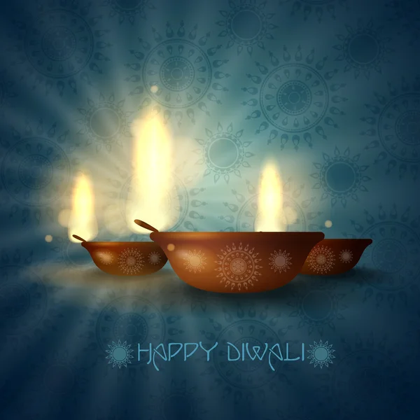Ευτυχισμένο diwali. — Διανυσματικό Αρχείο