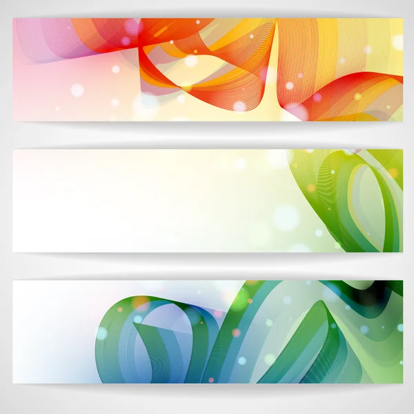 Bannière abstraite colorée . — Image vectorielle