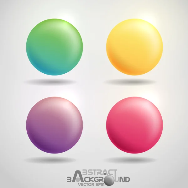 Colorful round buttons. — Stock Vector