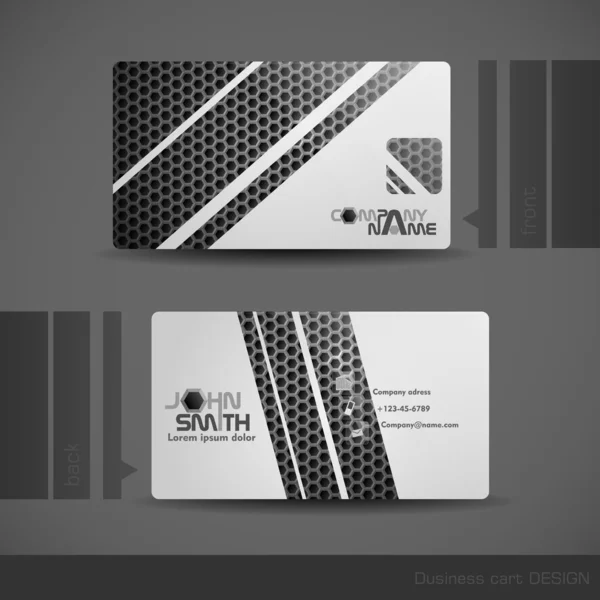 Diseño de tarjetas de visita. — Vector de stock
