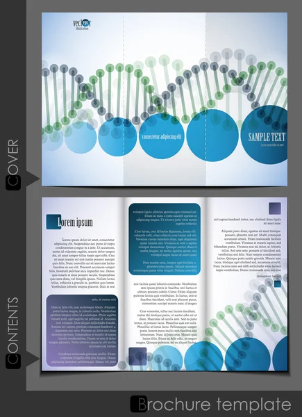 DNA broşür tasarımı. — Stok Vektör