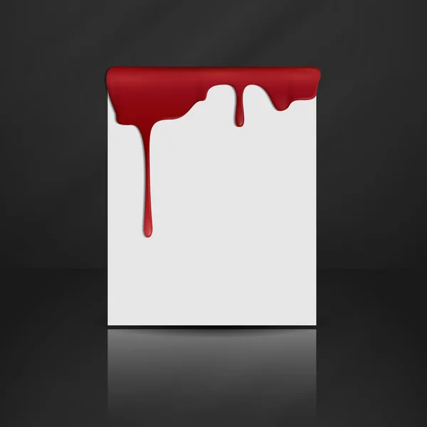 Dripping sangue vermelho . — Vetor de Stock