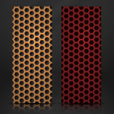 Altıgen metal başlık sayfası.