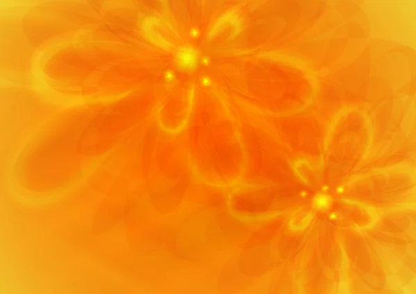 Orange Blume Hintergrund. — Stockvektor