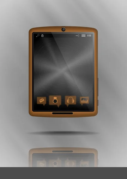 Tablet pc & mobiele telefoon. — Stockvector