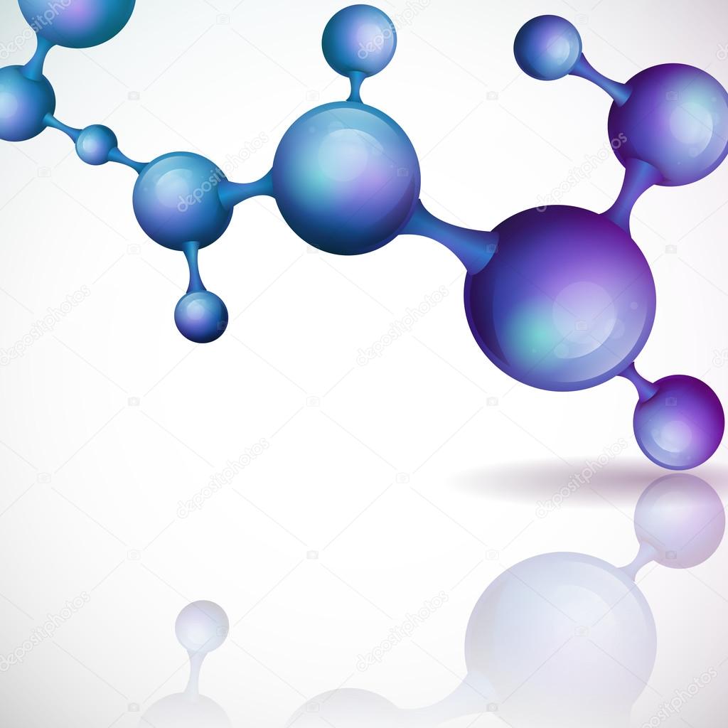 3d Molecule Background.