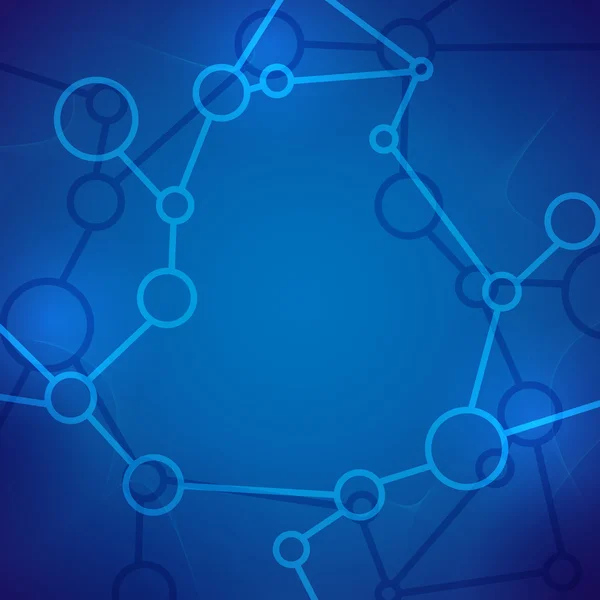 Molecuul abstracte achtergrond. — Stockvector