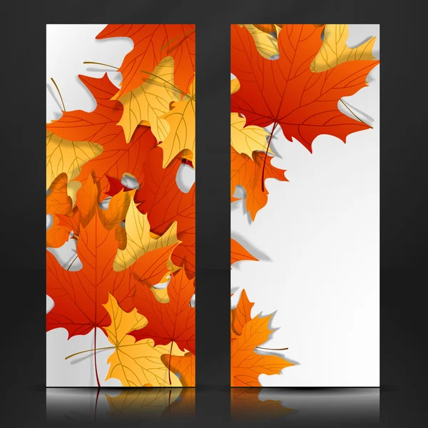 Autumn Leaves Background. — Stock Vector