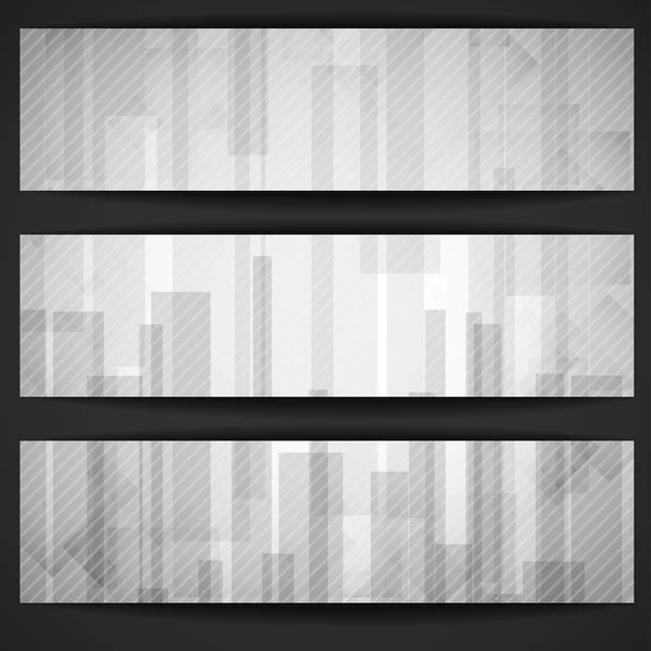 Forma de rectángulo blanco abstracto Banner . — Vector de stock