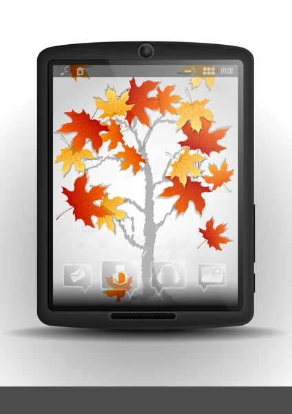 Tablette PC & téléphone portable . — Image vectorielle