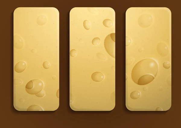 Τυρί κίτρινο φόντο. — Διανυσματικό Αρχείο