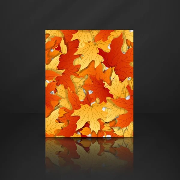 Autumn Leaves Background. — Stock Vector