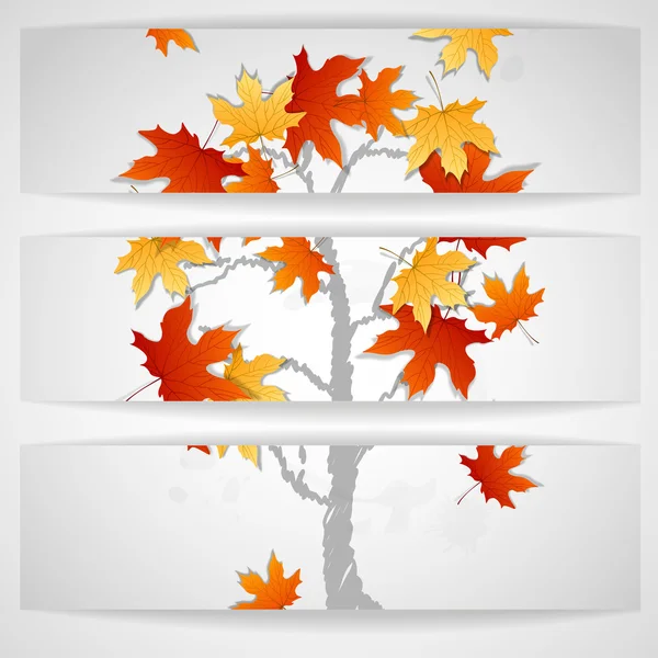 Podzim opustí pozadí. — Stockový vektor