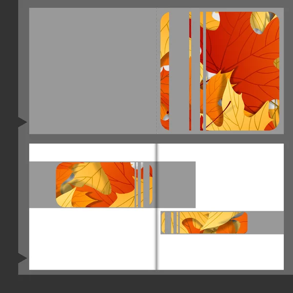 ब्रोशर टेम्पलेट डिजाइन . — स्टॉक वेक्टर
