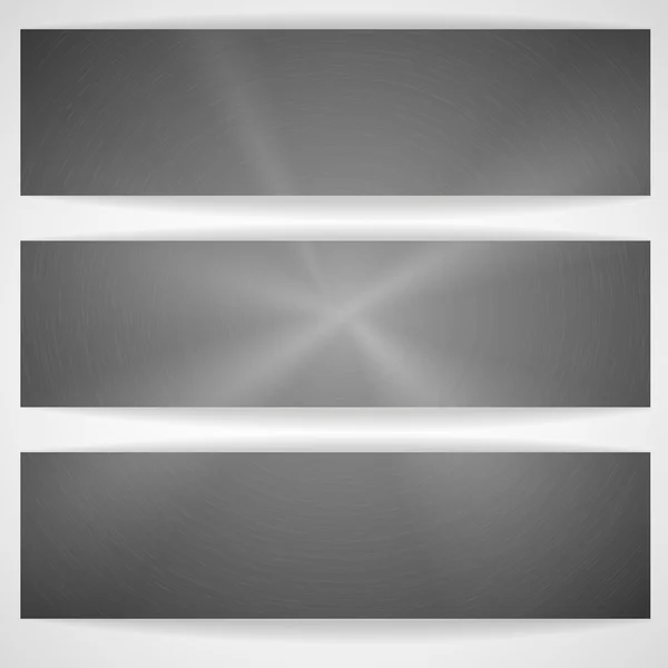 Metal Texture Banner. — Stock Vector