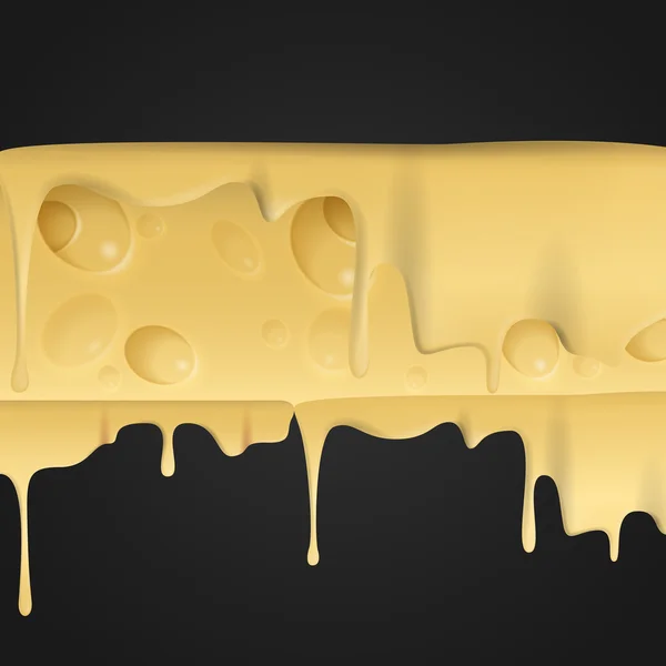 Fondo giallo formaggio . — Vettoriale Stock