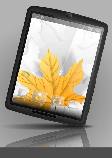 Tablet pc & mobiele telefoon. — Stockvector