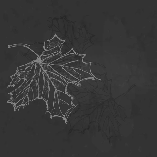 Fond d'automne dessiné à la main. — Image vectorielle