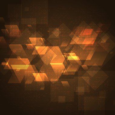 Soyut geometrik şekiller.