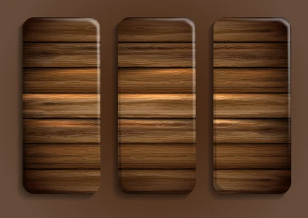 Banner de textura de madera . — Vector de stock