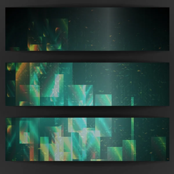 Abstracte geometrische banner. — Stockvector