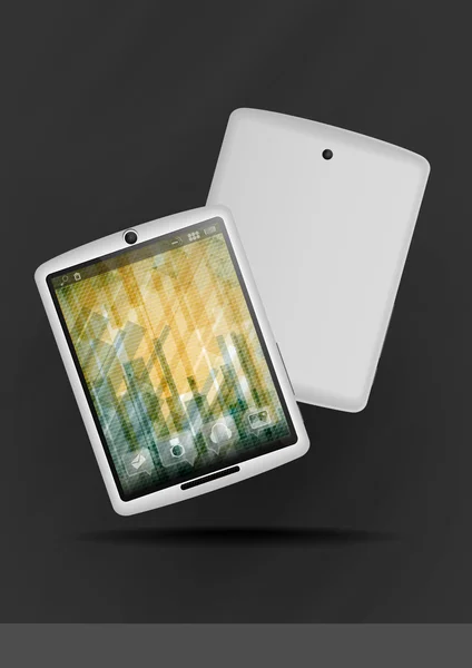 Tablet pc & mobiele telefoon. — Stockvector