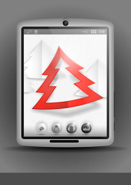 Tablet PC y teléfono móvil . — Vector de stock