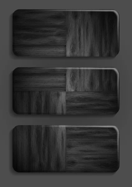 Houten textuur banner. — Stockvector